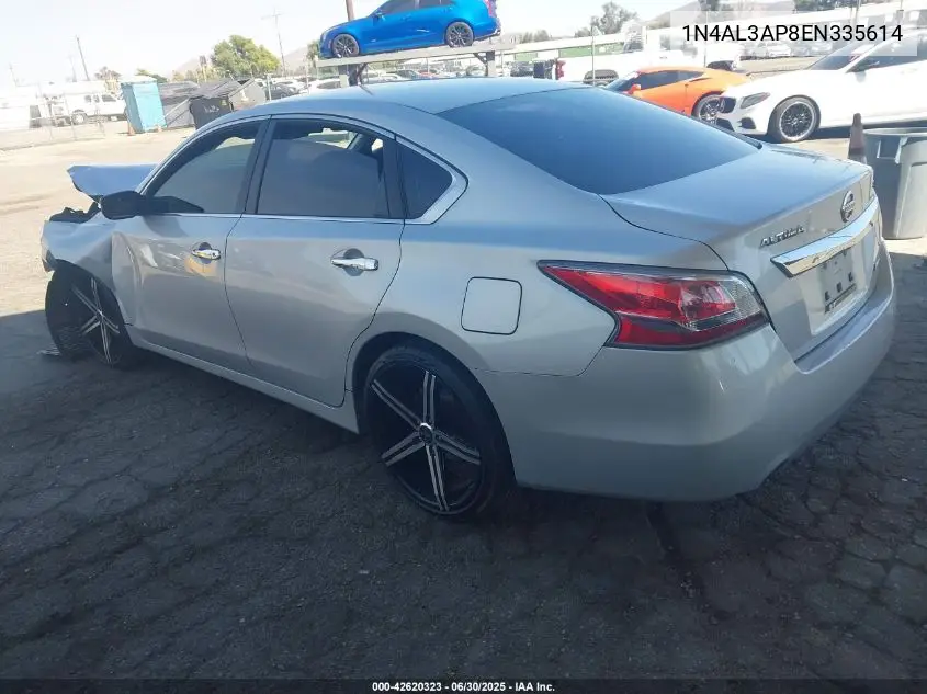 2014 Nissan Altima 2.5/S/Sv/Sl VIN: 1N4AL3AP8EN335614 Lot: 42620323