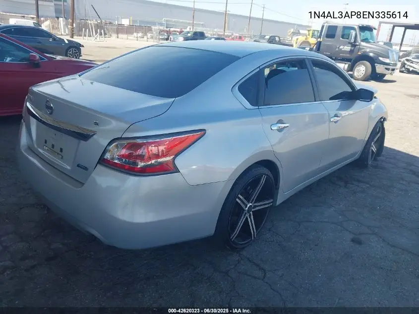 2014 Nissan Altima 2.5/S/Sv/Sl VIN: 1N4AL3AP8EN335614 Lot: 42620323