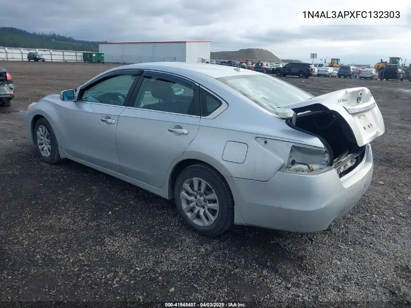 2015 Nissan Altima 2.5 S VIN: 1N4AL3APXFC132303 Lot: 41945407