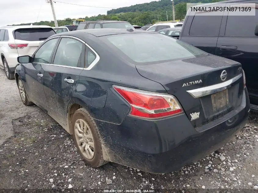 2015 Nissan Altima 2.5 S VIN: 1N4AL3AP3FN871369 Lot: 42611307