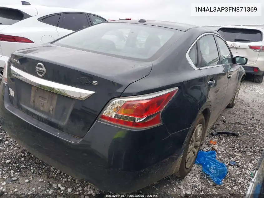 2015 Nissan Altima 2.5 S VIN: 1N4AL3AP3FN871369 Lot: 42611307