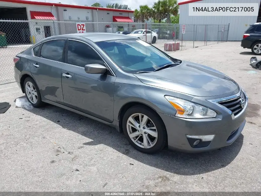 1N4AL3AP0FC217005 2015 Nissan Altima 2.5 Sv