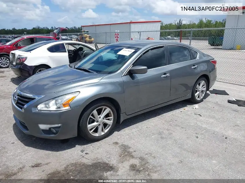 1N4AL3AP0FC217005 2015 Nissan Altima 2.5 Sv