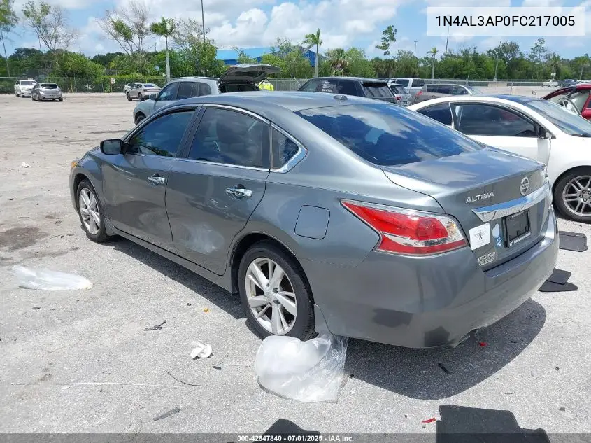 1N4AL3AP0FC217005 2015 Nissan Altima 2.5 Sv