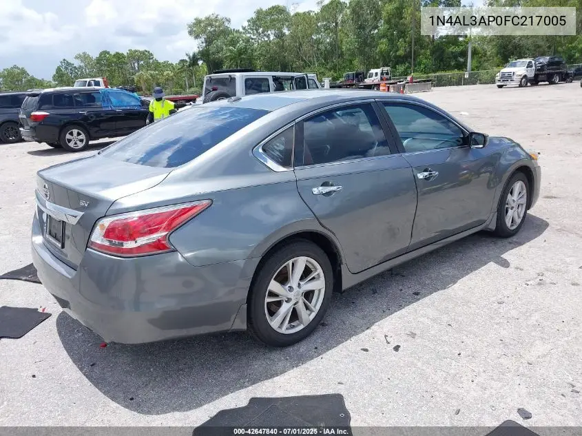 1N4AL3AP0FC217005 2015 Nissan Altima 2.5 Sv