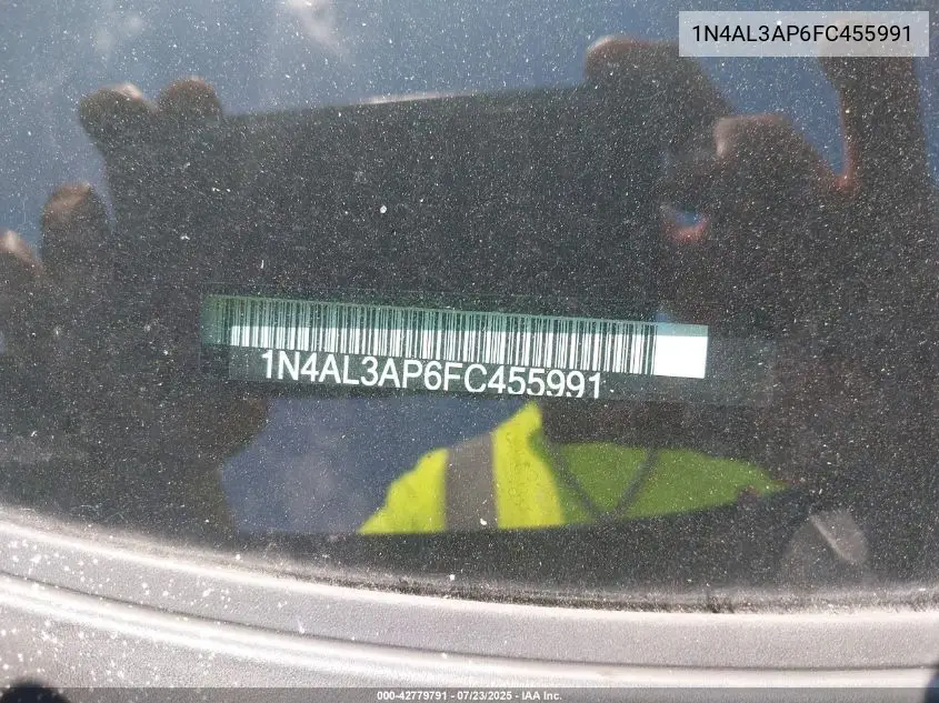2015 Nissan Altima 2.5 S VIN: 1N4AL3AP6FC455991 Lot: 42779791