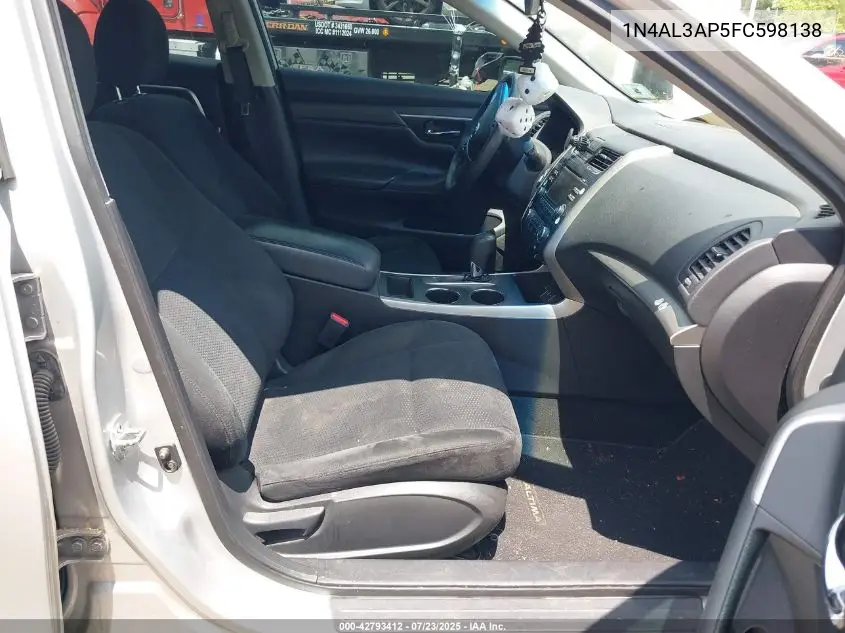 2015 Nissan Altima 2.5 S VIN: 1N4AL3AP5FC598138 Lot: 42793412