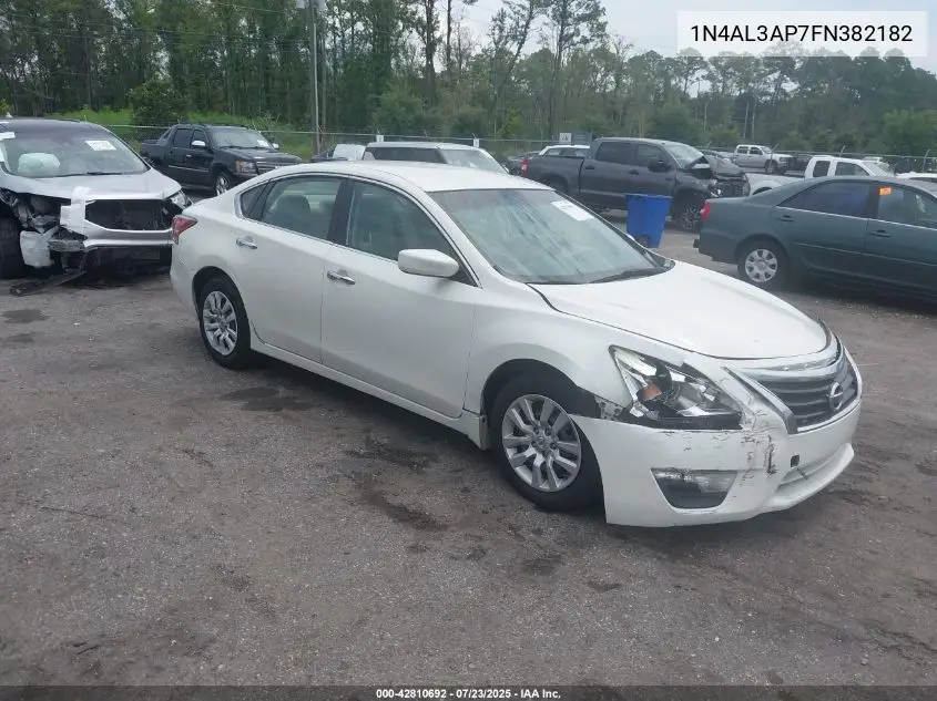 2015 Nissan Altima 2.5 S VIN: 1N4AL3AP7FN382182 Lot: 42810692