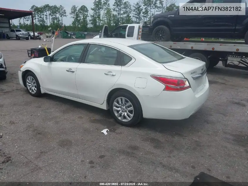 2015 Nissan Altima 2.5 S VIN: 1N4AL3AP7FN382182 Lot: 42810692