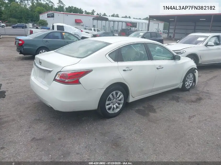 2015 Nissan Altima 2.5 S VIN: 1N4AL3AP7FN382182 Lot: 42810692