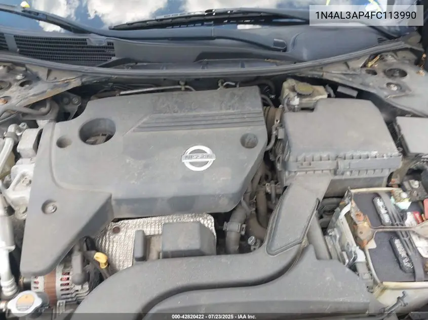 2015 Nissan Altima 2.5 S VIN: 1N4AL3AP4FC113990 Lot: 42820422