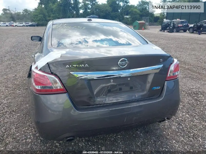 2015 Nissan Altima 2.5 S VIN: 1N4AL3AP4FC113990 Lot: 42820422