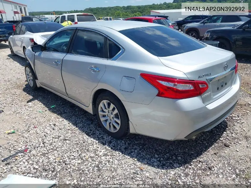 2016 Nissan Altima 2.5 S VIN: 1N4AL3AP2GN392992 Lot: 42799505