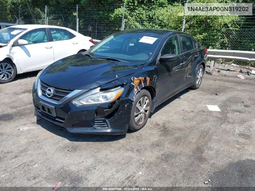 2016 Nissan Altima 2.5 S VIN: 1N4AL3AP0GN319202 Lot: 42807565