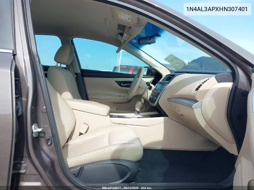 2017 Nissan Altima 2.5 S VIN: 1N4AL3APXHN307401 Lot: 42130277