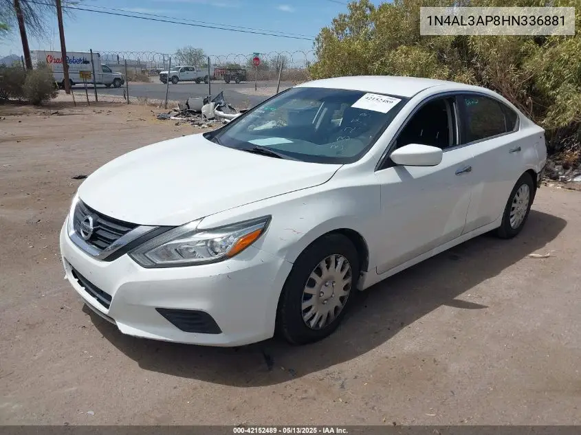 2017 Nissan Altima 2.5 S VIN: 1N4AL3AP8HN336881 Lot: 42152489