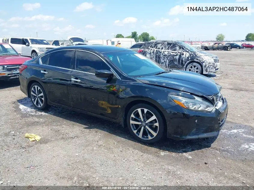 2017 Nissan Altima 2.5 Sr VIN: 1N4AL3AP2HC487064 Lot: 42216789
