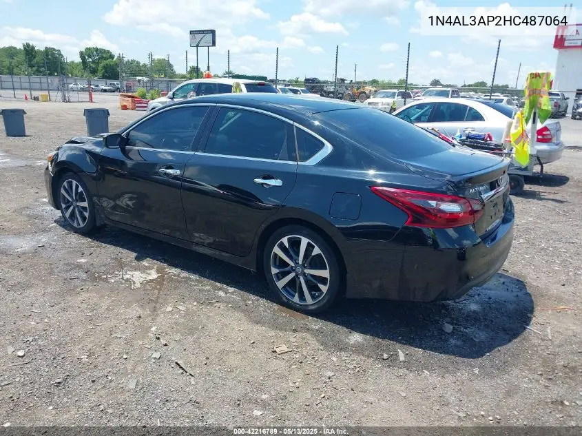 2017 Nissan Altima 2.5 Sr VIN: 1N4AL3AP2HC487064 Lot: 42216789