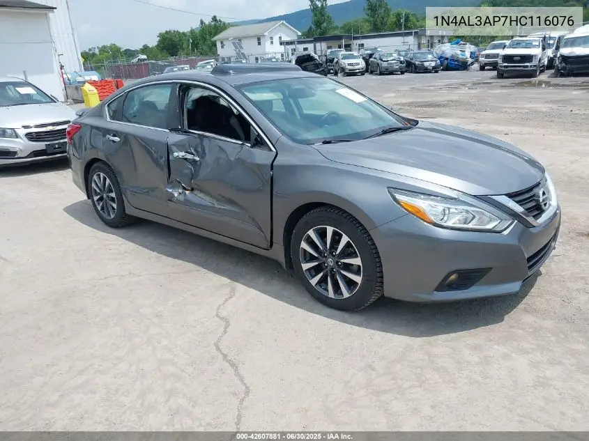 2017 Nissan Altima 2.5 Sv VIN: 1N4AL3AP7HC116076 Lot: 42607881