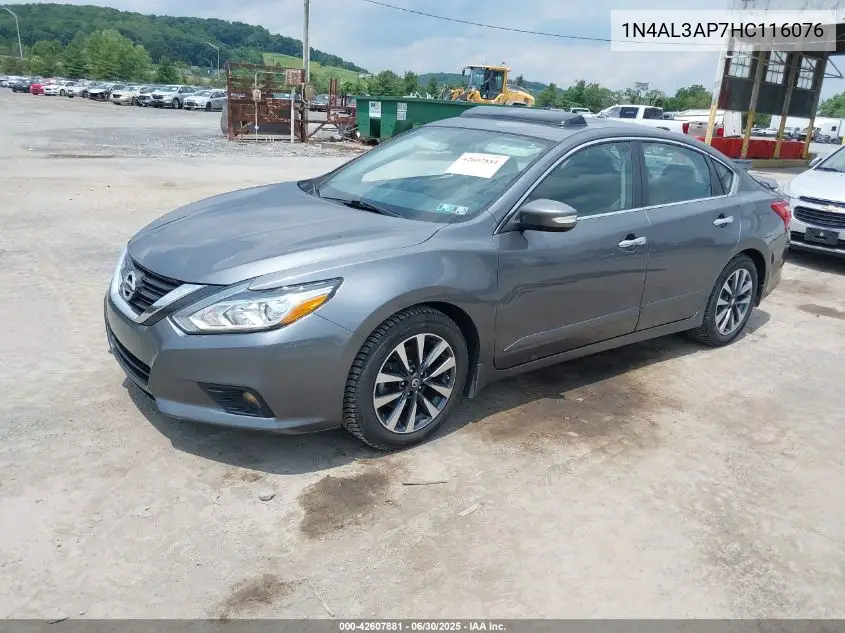 2017 Nissan Altima 2.5 Sv VIN: 1N4AL3AP7HC116076 Lot: 42607881