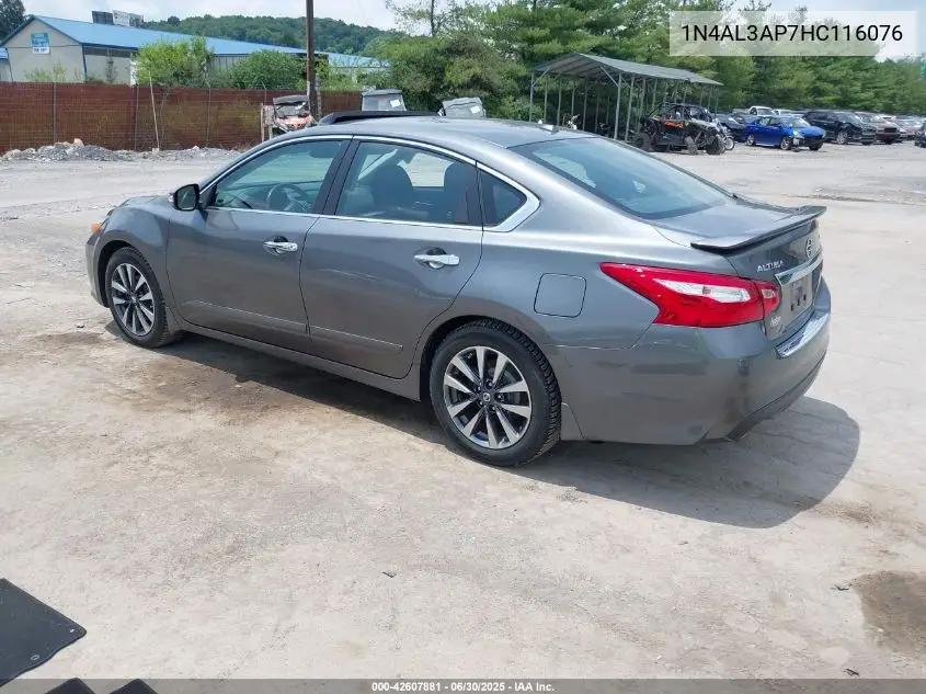 2017 Nissan Altima 2.5 Sv VIN: 1N4AL3AP7HC116076 Lot: 42607881