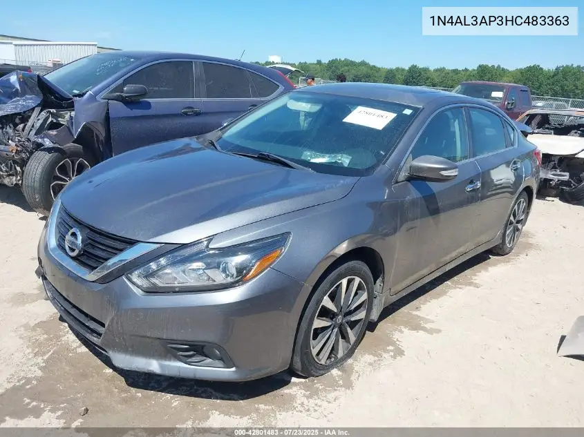 2017 Nissan Altima 2.5 Sl VIN: 1N4AL3AP3HC483363 Lot: 42801483