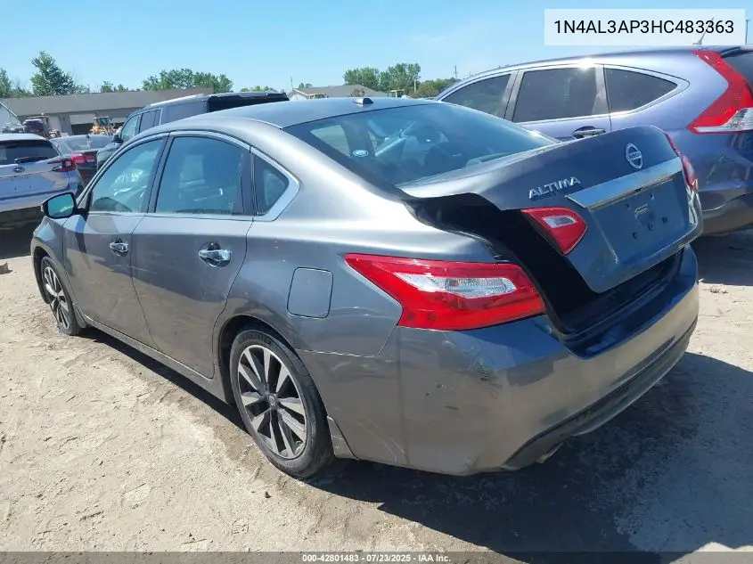 2017 Nissan Altima 2.5 Sl VIN: 1N4AL3AP3HC483363 Lot: 42801483