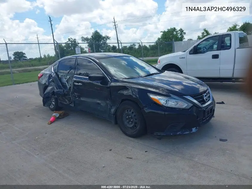 2017 Nissan Altima 2.5 S VIN: 1N4AL3AP2HC496329 Lot: 42815000