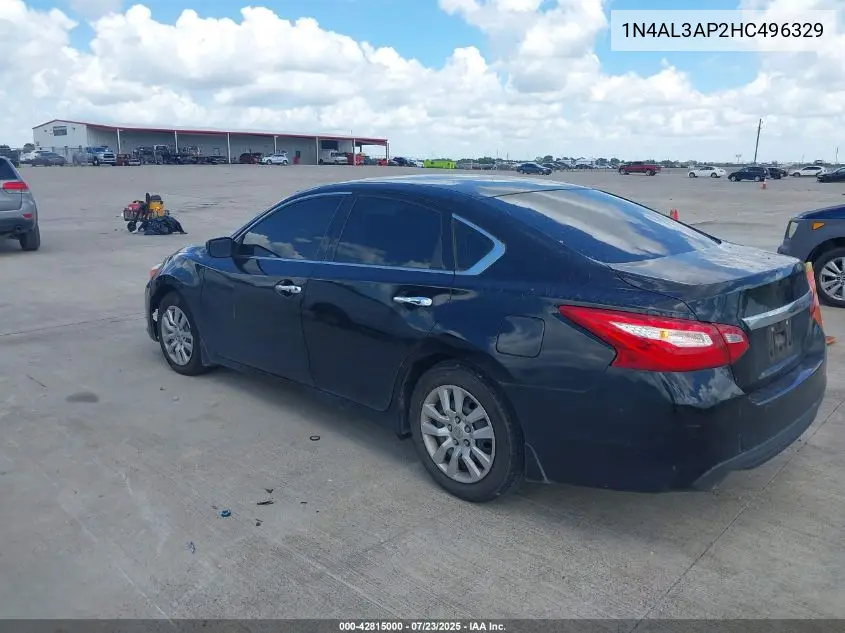 2017 Nissan Altima 2.5 S VIN: 1N4AL3AP2HC496329 Lot: 42815000