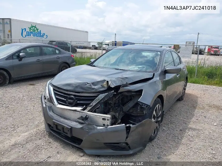 2018 Nissan Altima 2.5/S/Sv/Sl/Sr VIN: 1N4AL3AP7JC241018 Lot: 12335383
