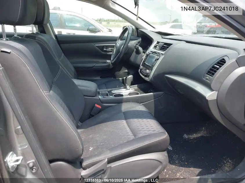 2018 Nissan Altima 2.5/S/Sv/Sl/Sr VIN: 1N4AL3AP7JC241018 Lot: 12335383
