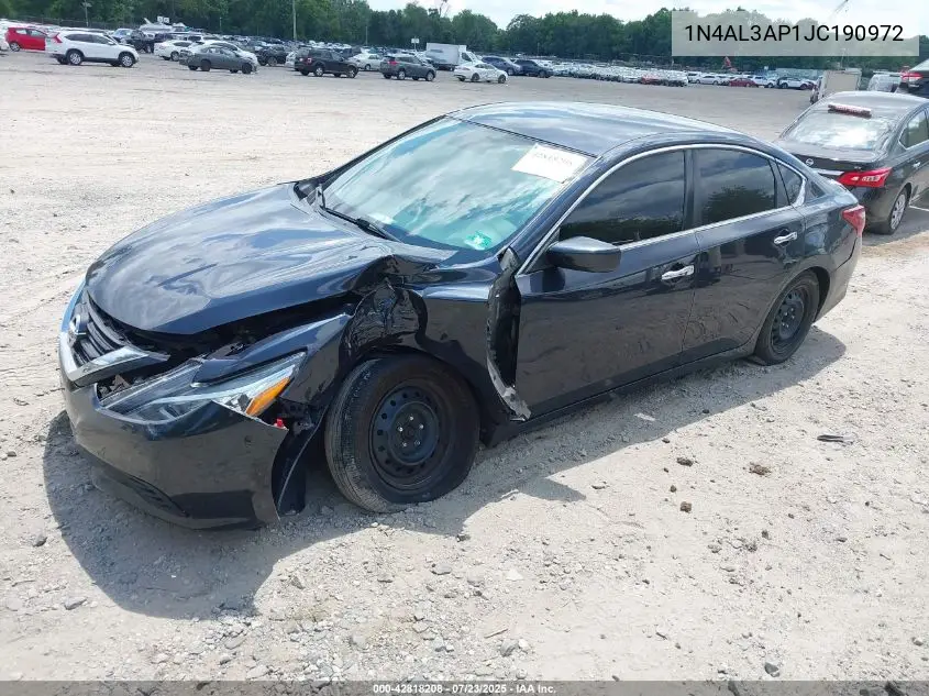 2018 Nissan Altima 2.5 S VIN: 1N4AL3AP1JC190972 Lot: 42818208