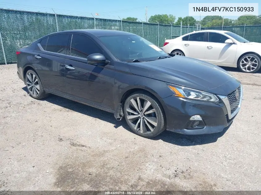 2019 Nissan Altima 2.5 Platinum VIN: 1N4BL4FV7KC150933 Lot: 42202715