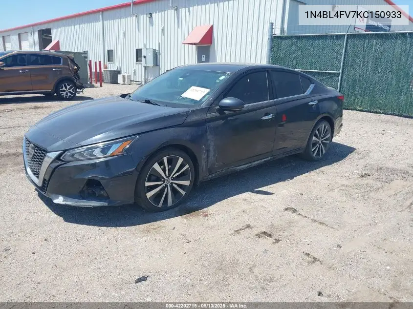2019 Nissan Altima 2.5 Platinum VIN: 1N4BL4FV7KC150933 Lot: 42202715