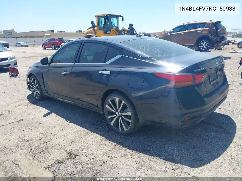 2019 Nissan Altima 2.5 Platinum VIN: 1N4BL4FV7KC150933 Lot: 42202715
