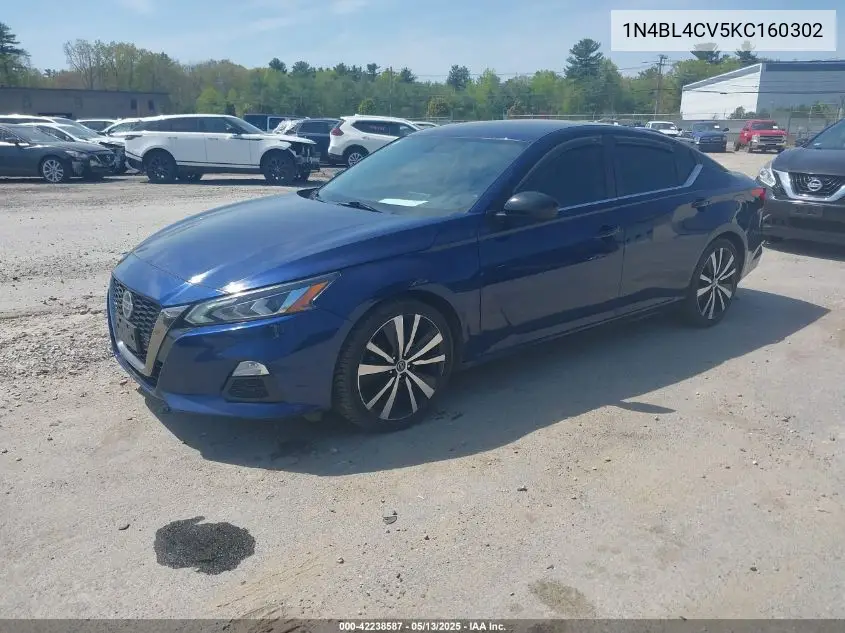 2019 Nissan Altima 2.5 Sr VIN: 1N4BL4CV5KC160302 Lot: 42238587