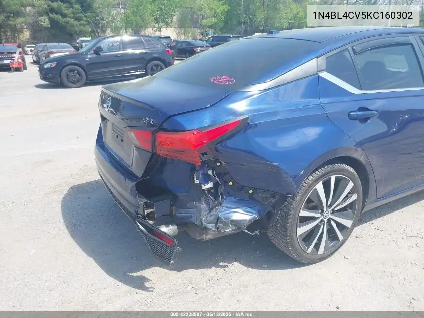 2019 Nissan Altima 2.5 Sr VIN: 1N4BL4CV5KC160302 Lot: 42238587