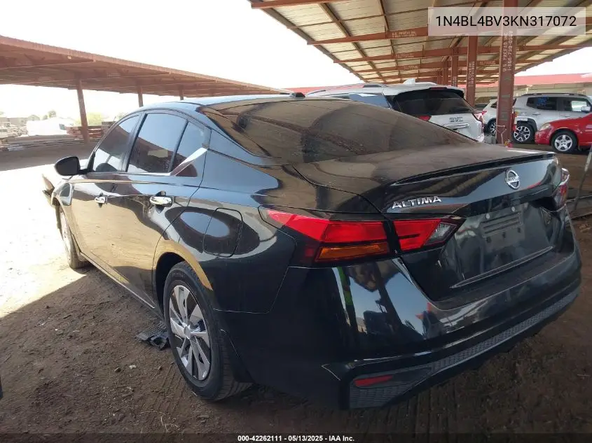 2019 Nissan Altima 2.5 S VIN: 1N4BL4BV3KN317072 Lot: 42262111