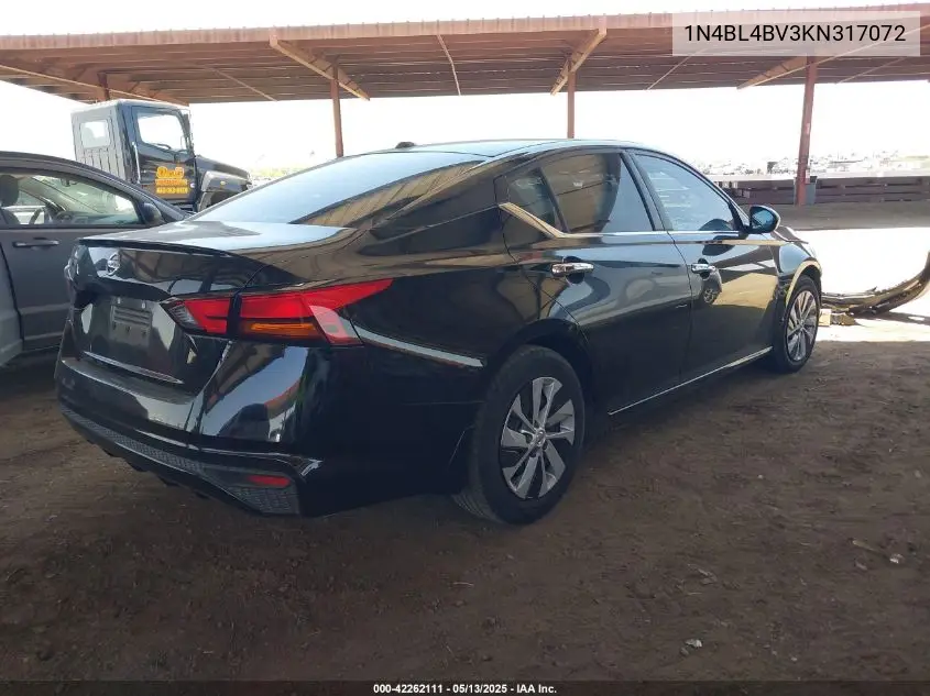 2019 Nissan Altima 2.5 S VIN: 1N4BL4BV3KN317072 Lot: 42262111