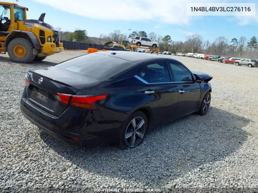 2020 Nissan Altima S Fwd VIN: 1N4BL4BV3LC276116 Lot: 41694362