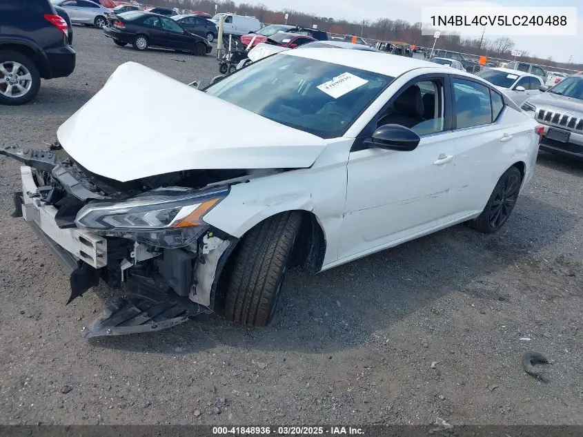 2020 Nissan Altima Sr Fwd VIN: 1N4BL4CV5LC240488 Lot: 41848936