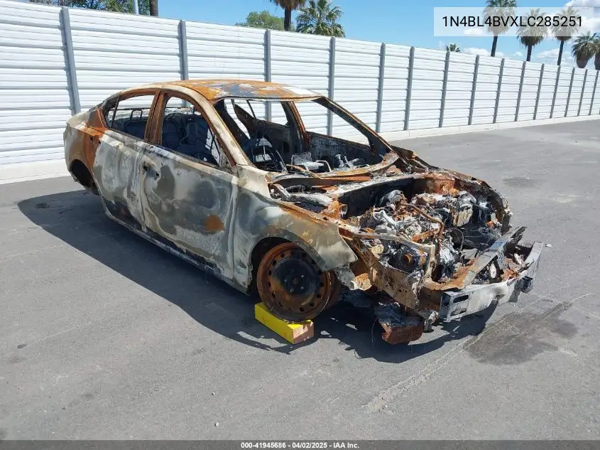 2020 Nissan Altima S Fwd VIN: 1N4BL4BVXLC285251 Lot: 41945686