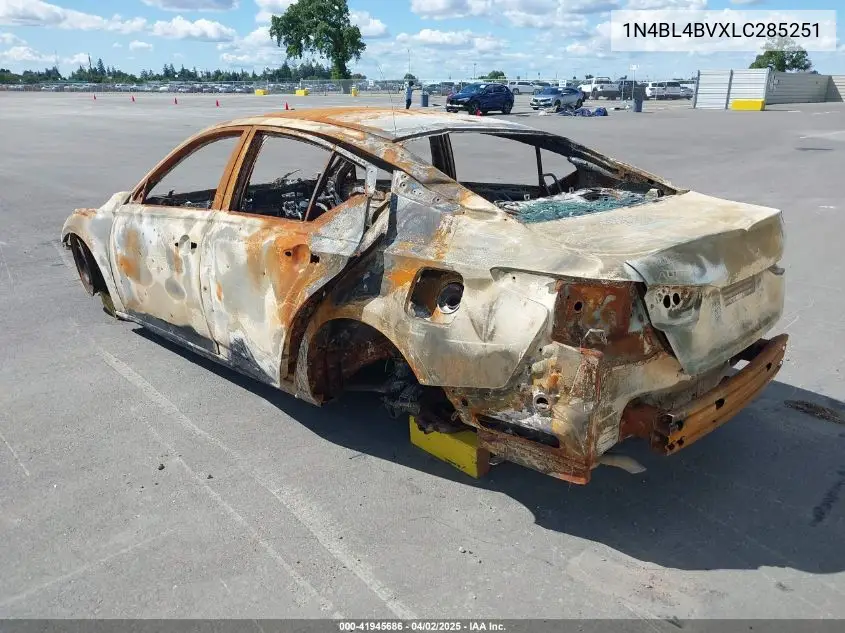 2020 Nissan Altima S Fwd VIN: 1N4BL4BVXLC285251 Lot: 41945686