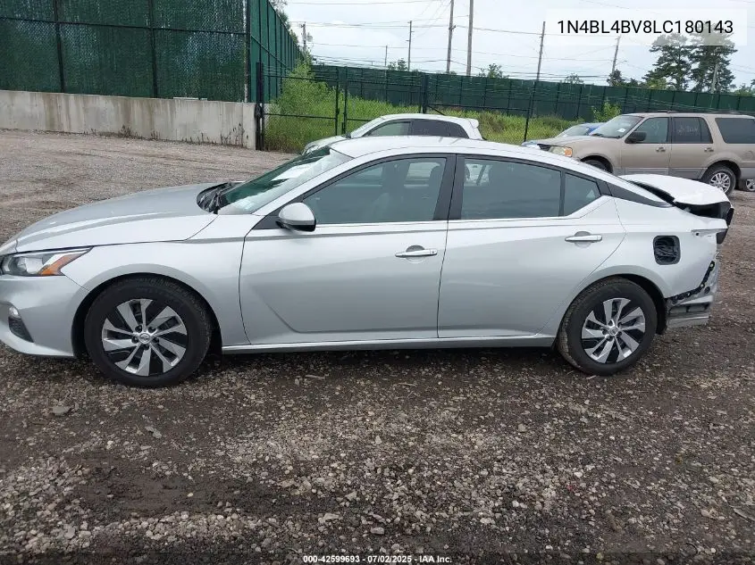 2020 Nissan Altima S Fwd VIN: 1N4BL4BV8LC180143 Lot: 42599693