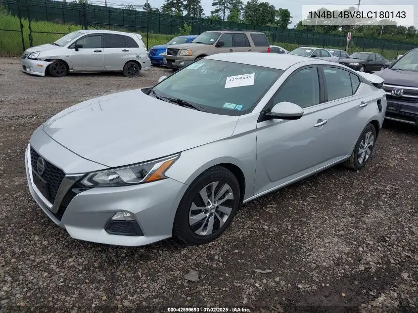 2020 Nissan Altima S Fwd VIN: 1N4BL4BV8LC180143 Lot: 42599693
