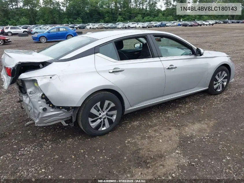 2020 Nissan Altima S Fwd VIN: 1N4BL4BV8LC180143 Lot: 42599693