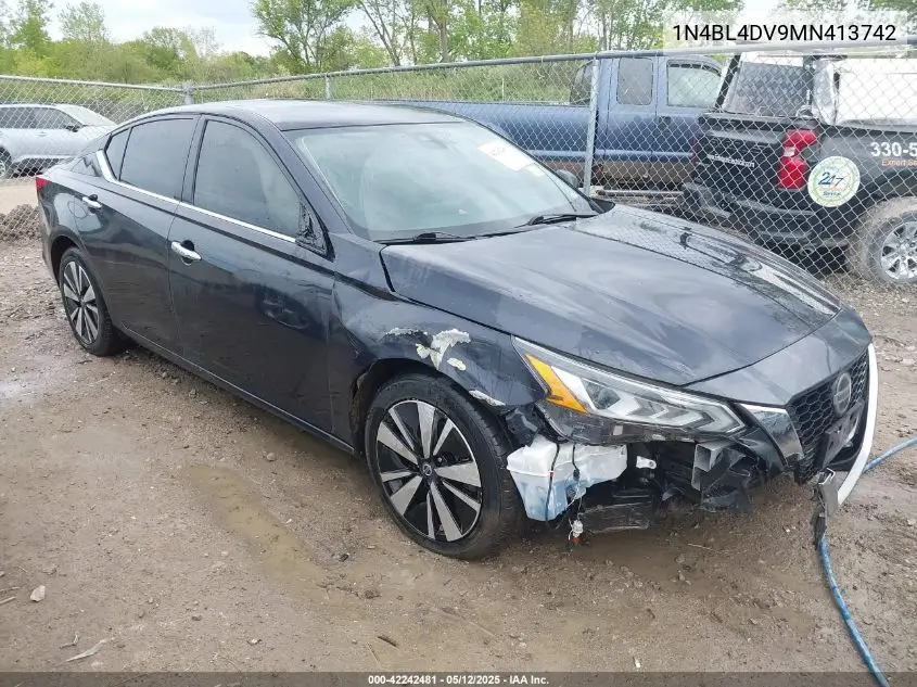 2021 Nissan Altima Sv Fwd VIN: 1N4BL4DV9MN413742 Lot: 42242481