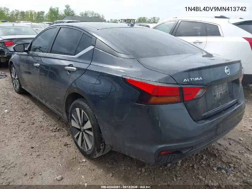 2021 Nissan Altima Sv Fwd VIN: 1N4BL4DV9MN413742 Lot: 42242481