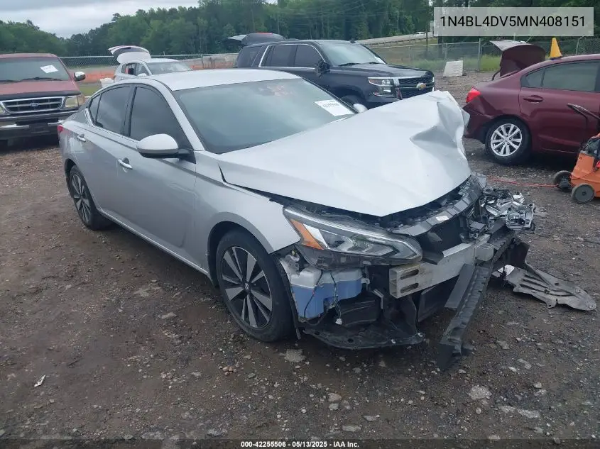 2021 Nissan Altima Sv Fwd VIN: 1N4BL4DV5MN408151 Lot: 42255506
