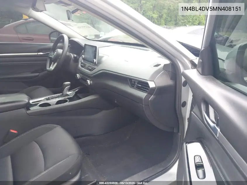 2021 Nissan Altima Sv Fwd VIN: 1N4BL4DV5MN408151 Lot: 42255506